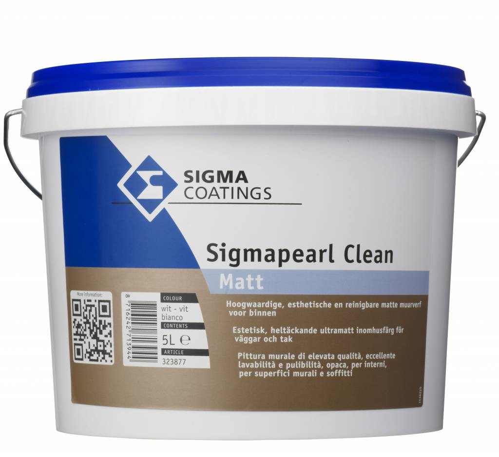 Sigmapearl Clean Matt 10l Wit
