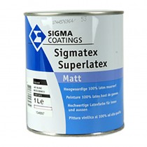 Sigmatex Superlatex Matt 1l Wit